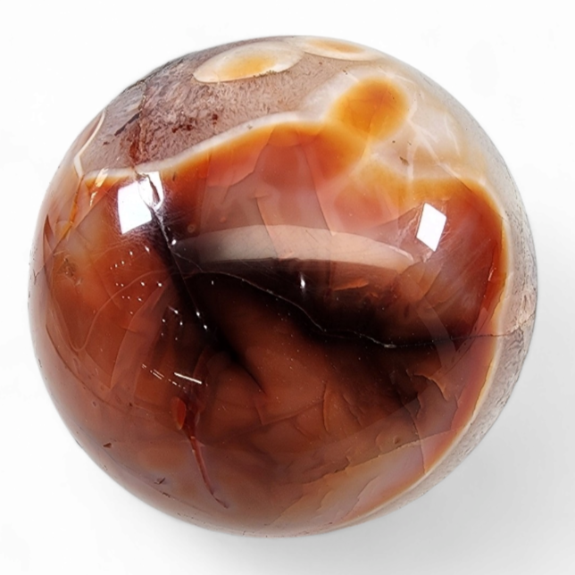 Carnelian Sphere for Sale | Dinomite Rocks and Gems 