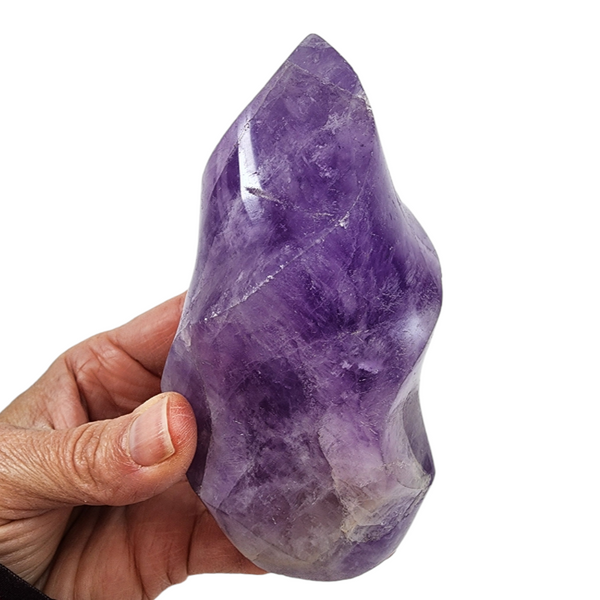 Amethyst Polished Flame for Sale | Dinomite Rocks and Gems