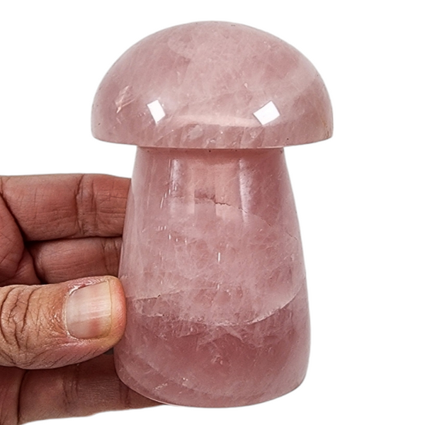 Rose Quartz Mushroom for Sale | Dinomite Rocks and Gems | www.earthcrystals.com
