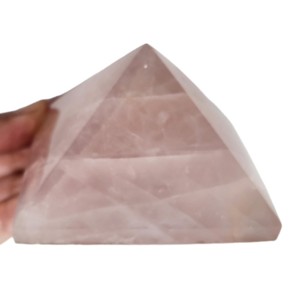 Rose Quartz Pyramid for Sale | Dinomite Rocks and Gems | www.earthcrystals.com