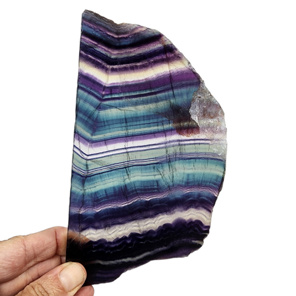 Fluorite Polished Crystal Slab | Dinomite Rocks and Gems