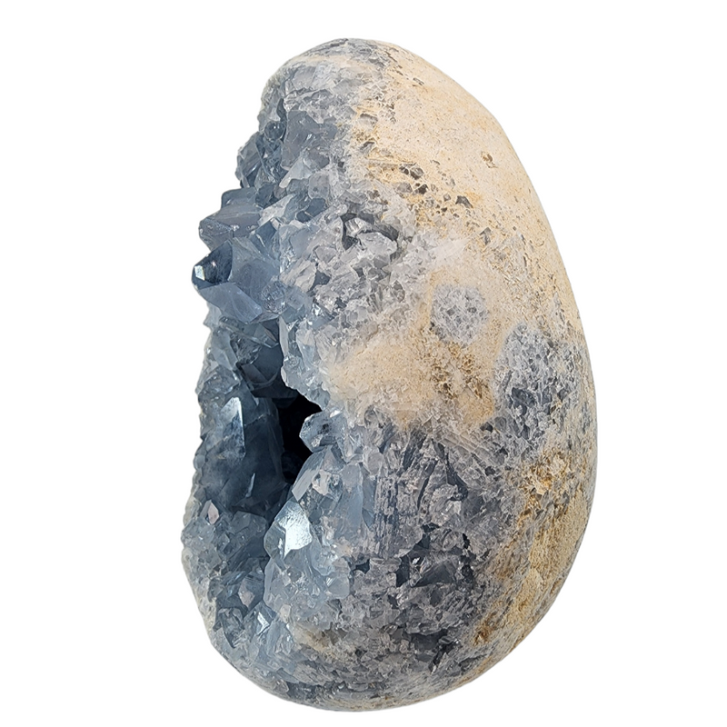 Celestite Egg for Sale | Dinomite Rocks and Gems