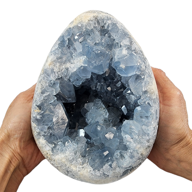 Celestite Egg for Sale | Dinomite Rocks and Gems