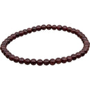 Garnet Natural Elastic Beaded Bracelet | Dinomite Rocks and Gems