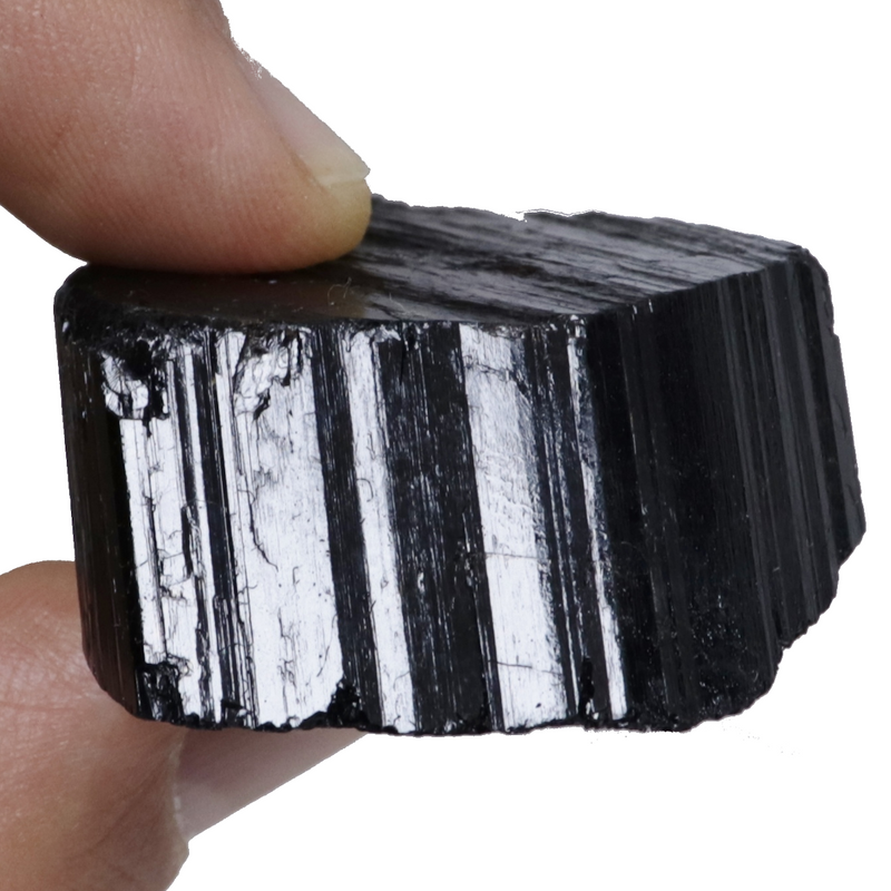 Natural Black Tourmaline Barrel - 52 grams