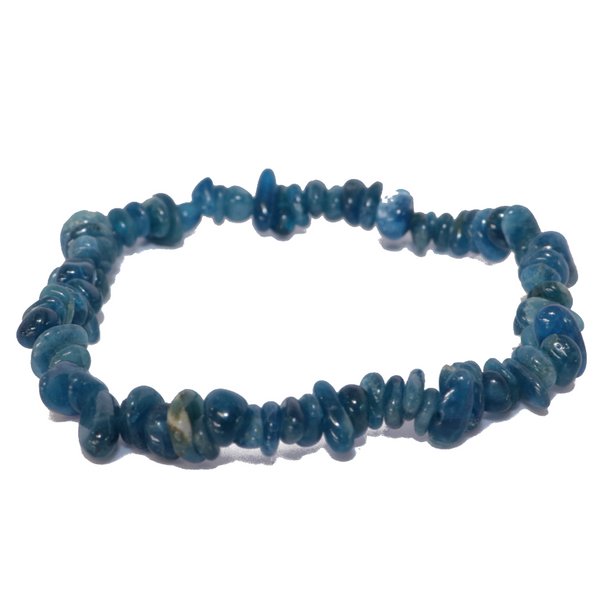 Blue Apatite Natural Chip Bracelet "Small Chip"