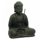 Black Meditating Buddha Incense Holder for Sale | Dinomite Rocks and Gems