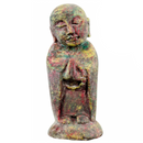 Volcanic Stone Statue Jizo Buddha Chakra