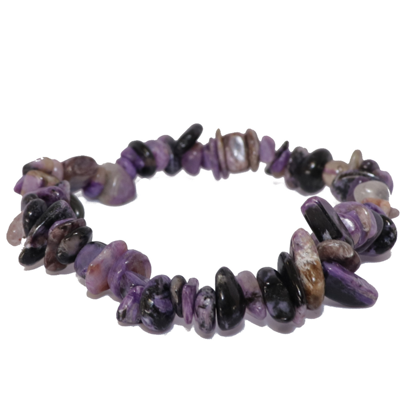 Charoite Natural Chip Bracelet