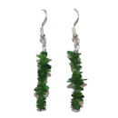 Chrome Diopside Chip Earrings For Sale | Dinomite Rocks and Gems