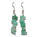 Chrysoprase Chip Earrings For Sale | Dinomite Rocks and Gems
