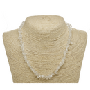 Clear Quartz Natural Beaded Chip Necklace
