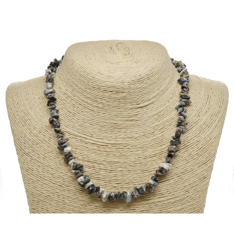Dendritic Opal Natural Beaded Chip Necklace
