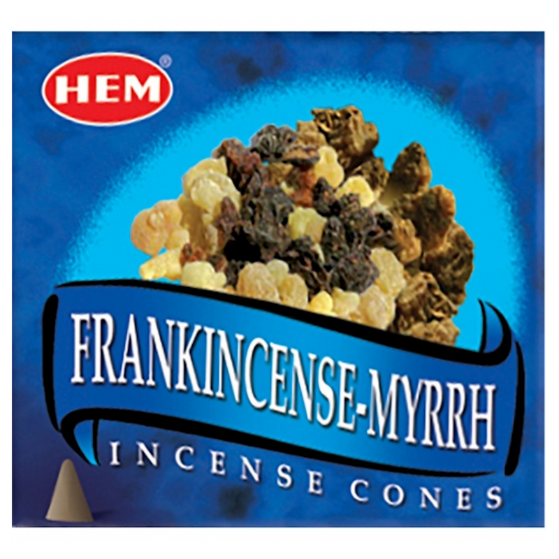 Hem Frankincense & Myrrh Incense Cones - 10 cones