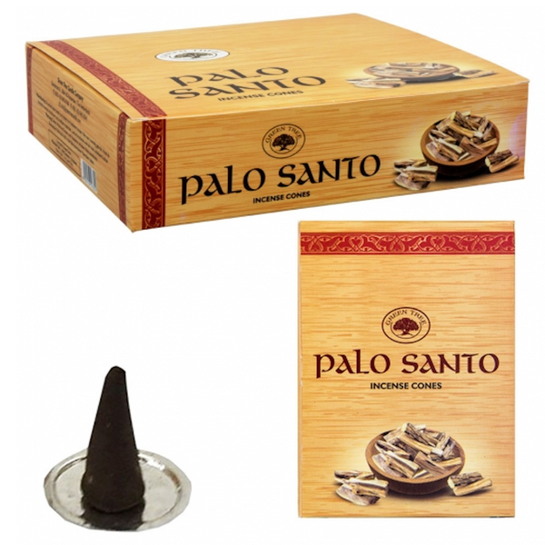 Green Tree Palo Santo Incense Cones - 10 Cones