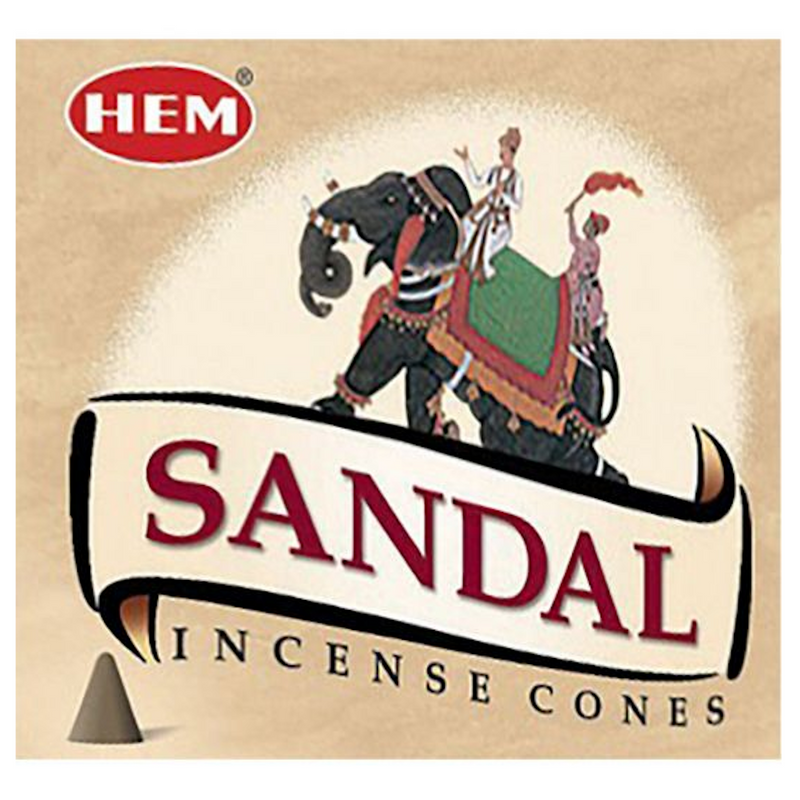 Hem Sandal Incense Cones - 10 Cones