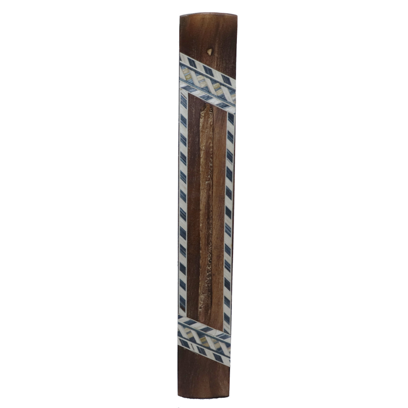 Wood Incense Burner - Geometric Pattern