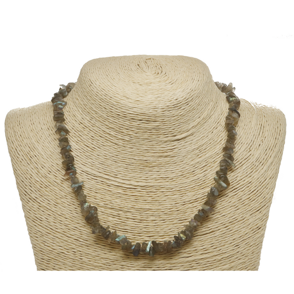 Labradorite Natural Beaded Chip Necklace