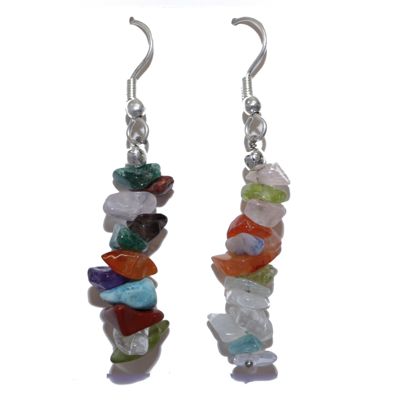 Mixed Stone Chip Earrings For Sale | Dinomite Rocks and Gems