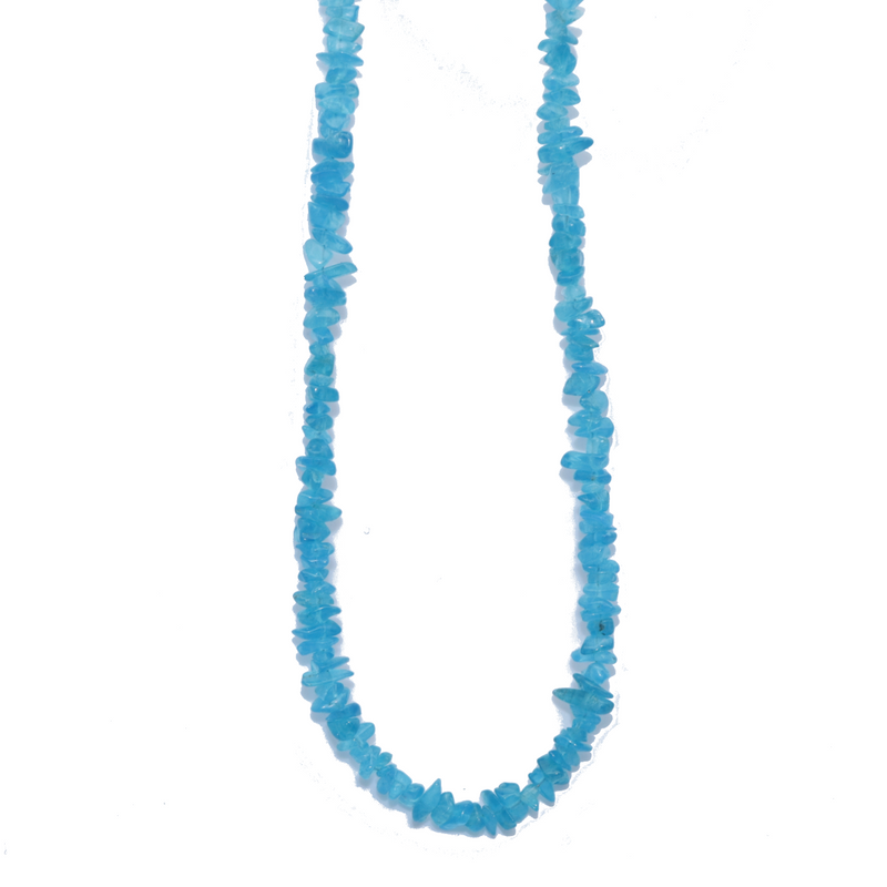 Neon Apatite Beaded Necklace For Sale | Dinomite Rocks and Gems