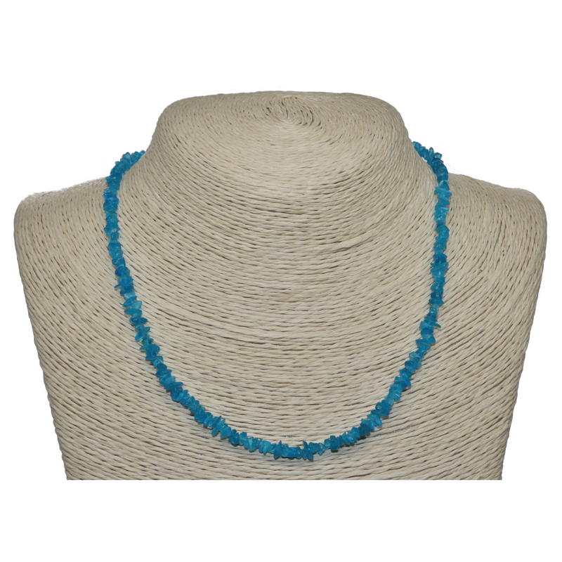 Neon Apatite Beaded Necklace For Sale | Dinomite Rocks and Gems