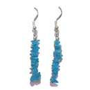 Neon Apatite Chip Earrings For Sale | Dinomite Rocks and Gems