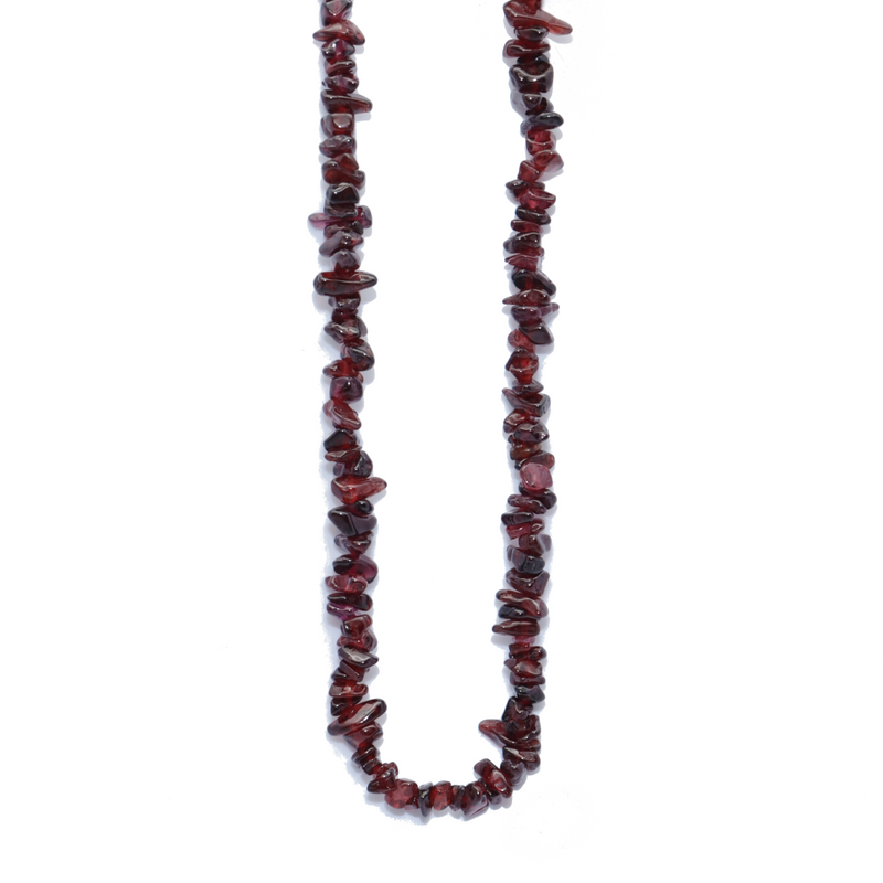 Red Garnet Beaded Necklace For Sale | Dinomite Rocks and Gems