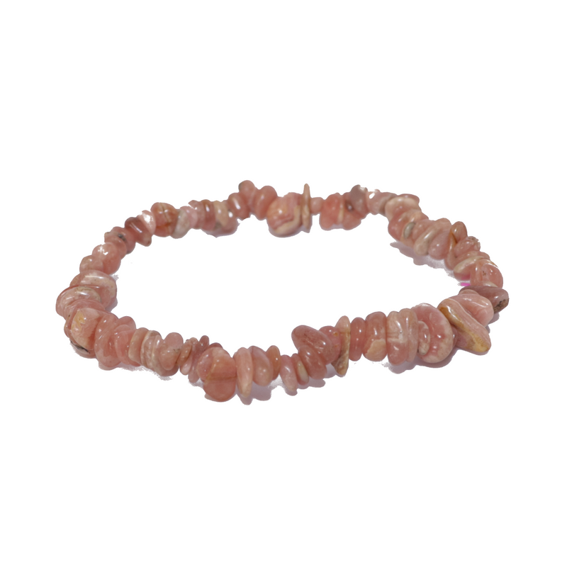 Rhodocrosite Natural Chip Bracelet