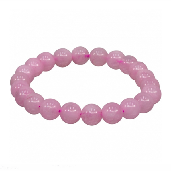 Rose Quartz Natural Beaded Bracelet