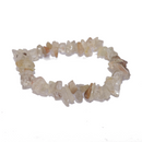 Rutilated Quartz Natural Chip Bracelet Jewelry | Dinomite Rocks and Gems