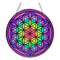 Glass Suncatcher 6in - Flower of Life