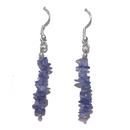 Tanzanite Chip Earrings For Sale | Dinomite Rocks and Gems