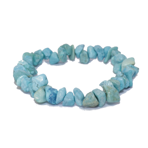 Turquoise Natural Chip Bracelet Jewelry | Dinomite Rocks and Gems