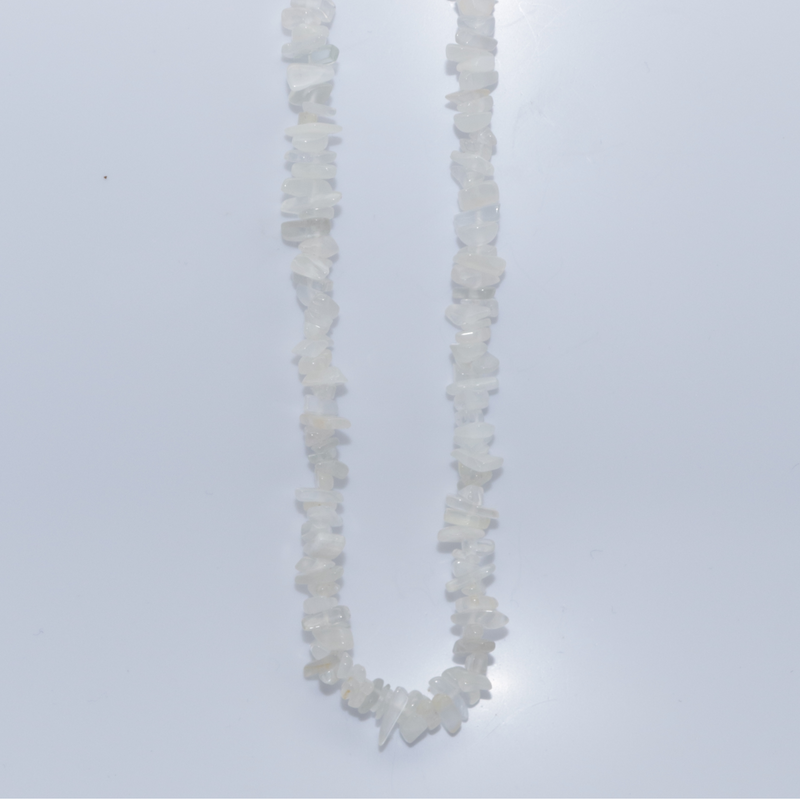 White Moonstone Necklace For Sale | Dinomite Rocks and Gems