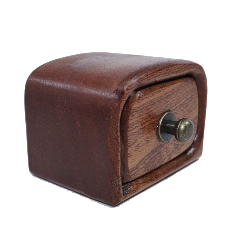 Wood Jewelry Box with felt liner - Sapele