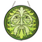 Glass Suncatcher 6in - Green Man Celtic